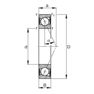 Bearing B7009-E-2RSD-T-P4S FAG