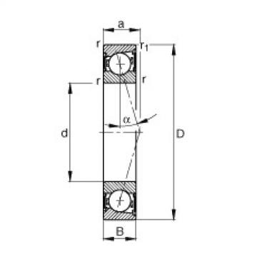 Bearing B7001-C-2RSD-T-P4S FAG