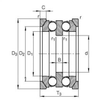 Bearing 54322-MP + U322 FAG