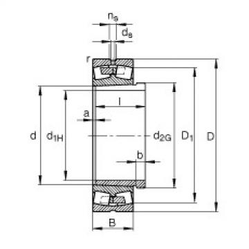 Bearing 240/850-B-K30-MB + AH240/850-H FAG