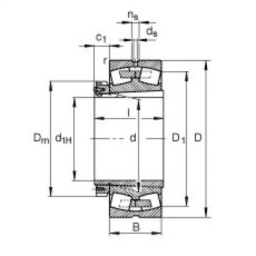 Bearing 239/750-K-MB + H39/750-HG FAG