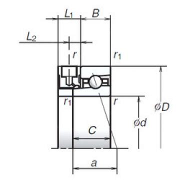 Bearing 45BER19XE NSK