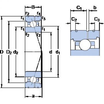 Bearing 7011 ACB/P4AL SKF