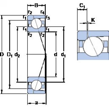 Bearing 7011 ACD/P4AH1 SKF