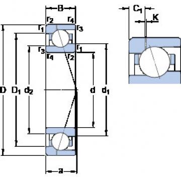 Bearing 71908 ACE/P4AH1 SKF