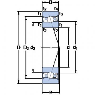 Bearing S7008 CB/HCP4A SKF