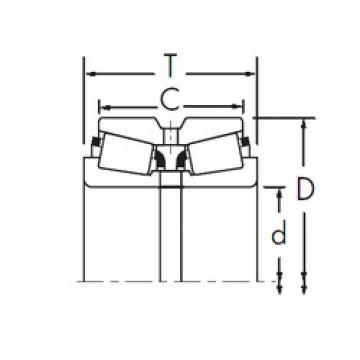 Bearing 02872/02823D+X1S-02872 Timken