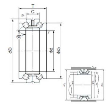 Bearing 50TAD20 NACHI