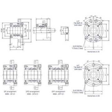 Bearing WBK30DFD-31 NSK