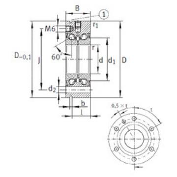 Bearing ZKLF2068-2RS INA