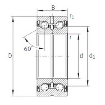 Bearing ZKLN2557-2RS-PE INA