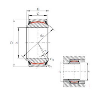 Bearing GE 70 UK-2RS INA