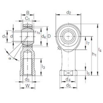 Bearing GIKR 6 PB INA