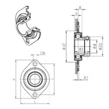 Bearing ESPFL205 SNR