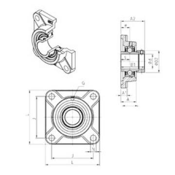 Bearing EXF208 SNR