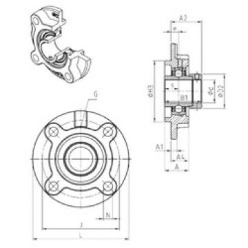 Bearing EXFC218 SNR