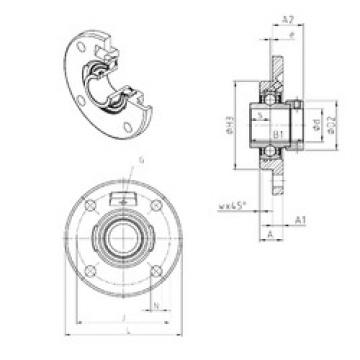 Bearing EXFCE203 SNR