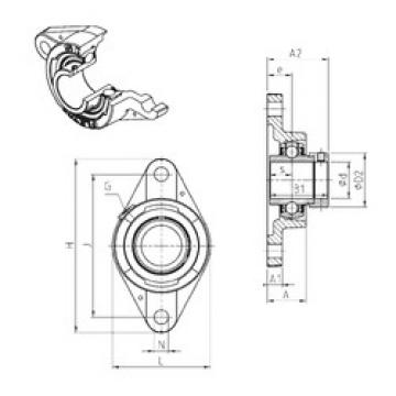 Bearing EXFLE204 SNR