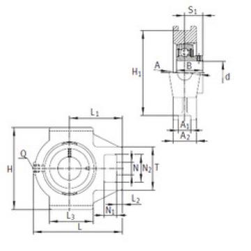 Bearing PTUEY20 INA