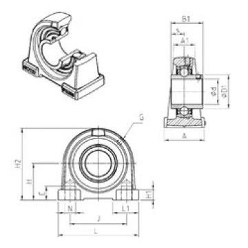 Bearing UCPA206 SNR