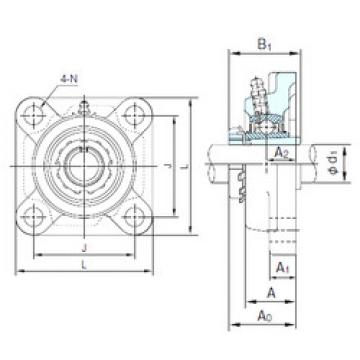 Bearing UKF212+H2312 NACHI