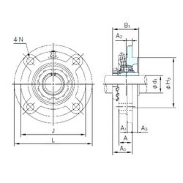 Bearing UKFC216+H2316 NACHI