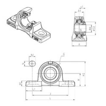 Bearing UKP216H SNR