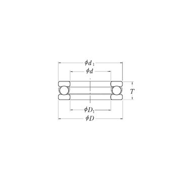 MT2.1/2 RHP Thrust Ball Bearings