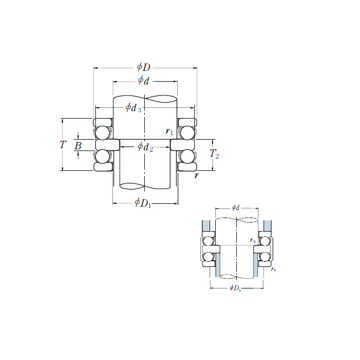 52214 NSK Thrust Ball Bearings