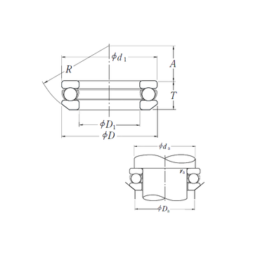 53305 NSK Thrust Ball Bearings